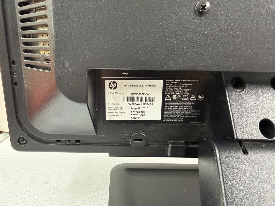 Monitor HP 17 cali