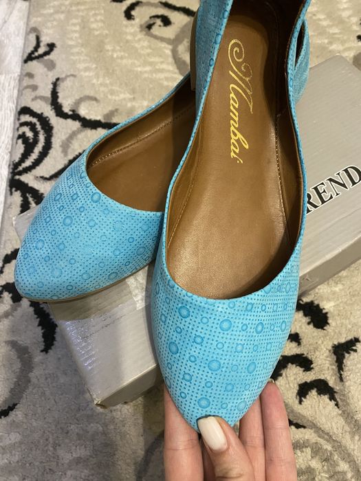 Кожанные балетки