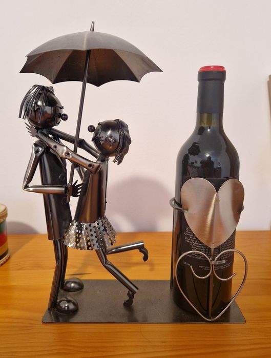 Suporte para Garrafa de Vinho em Metal