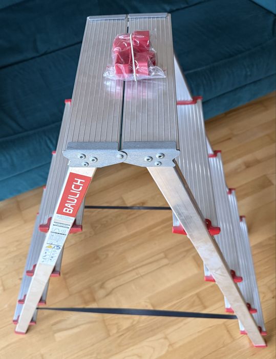 Drabina Aluminiowa Dwustronna BAULICH DD 2x5 | 125 kg | Jak NOWA