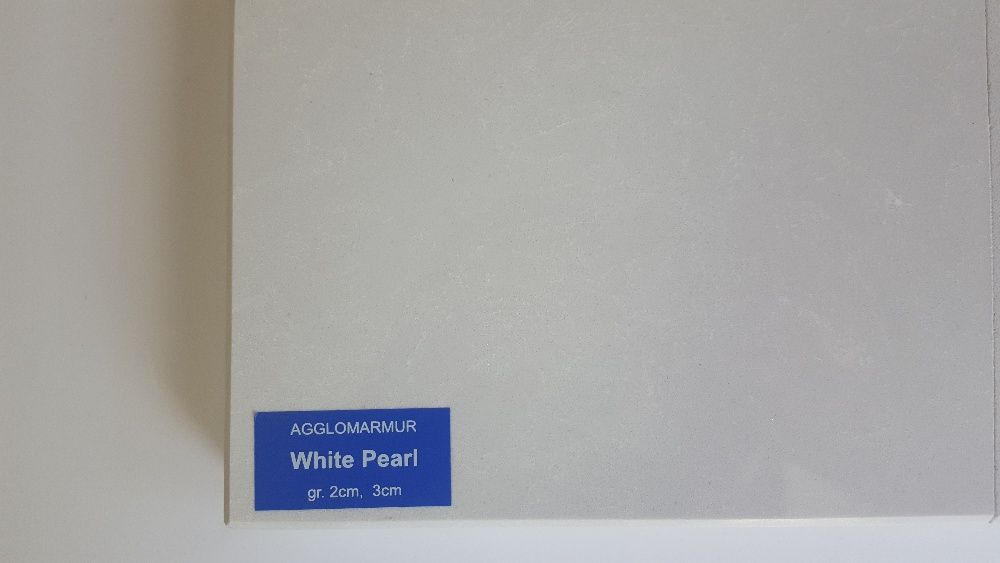 Parapety agglomarmur White Pearl konglomerat marmurowy