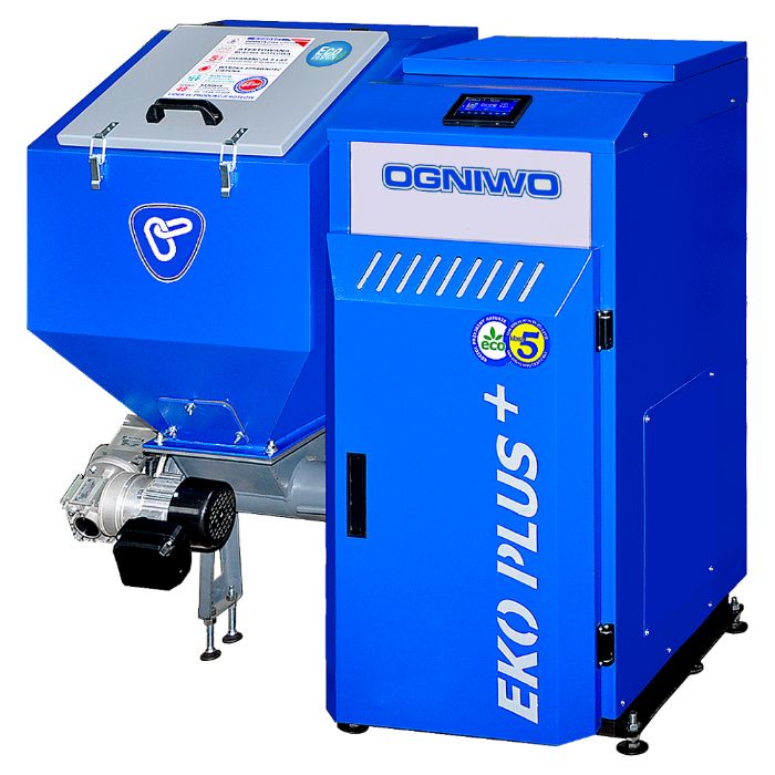 Kocioł, piec z podajnikiem na eko-groszek OGNIWO Eko Plus Plus 16 kW