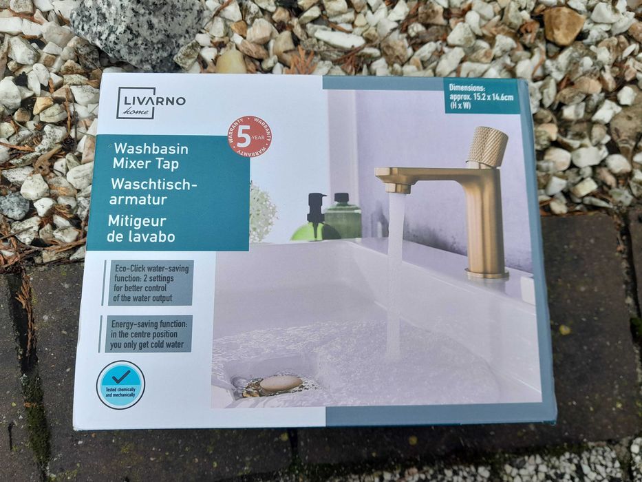 Bateria umywalkowa LIVARNO. Nowa 5 lat gwarancji