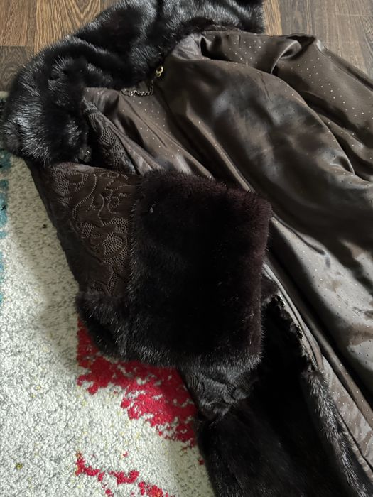 Норкова дизайнерська шуба S Італія