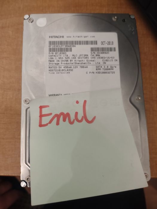 Hitachi 1TB hdd dysk