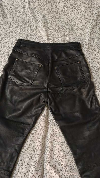 Spodnie motocyklowe skórzane damskie