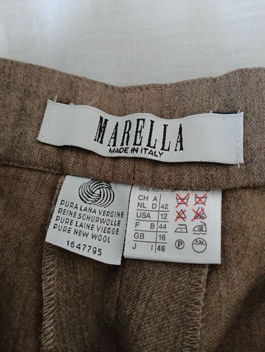 Marella damskie spodnie wełniane