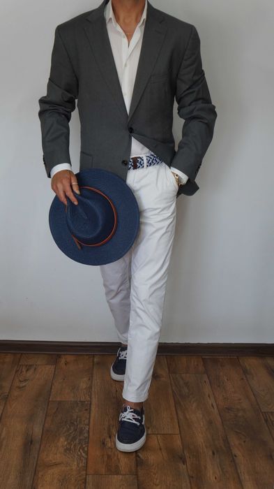 Marynarka Massimo Dutti 100% Wełna Szary Grafit Rozmiar 56 (185/112)