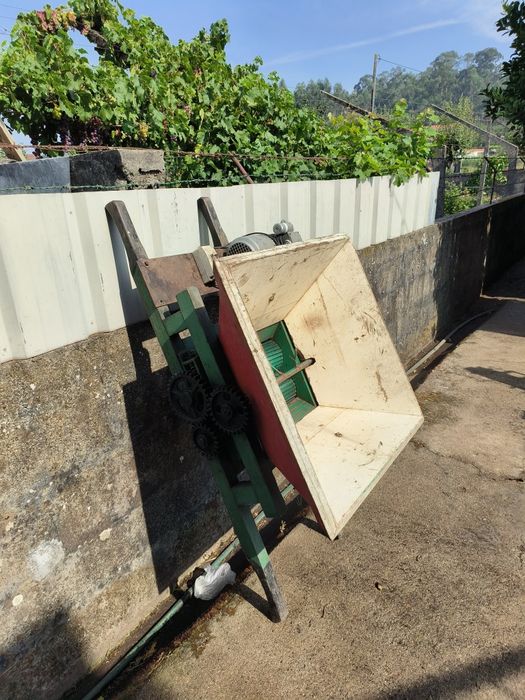 Esmagador de uvas com motor