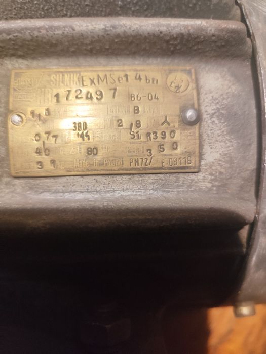 Witam sprzedam silnik elektryczny 3 fazowy 1.1 kw