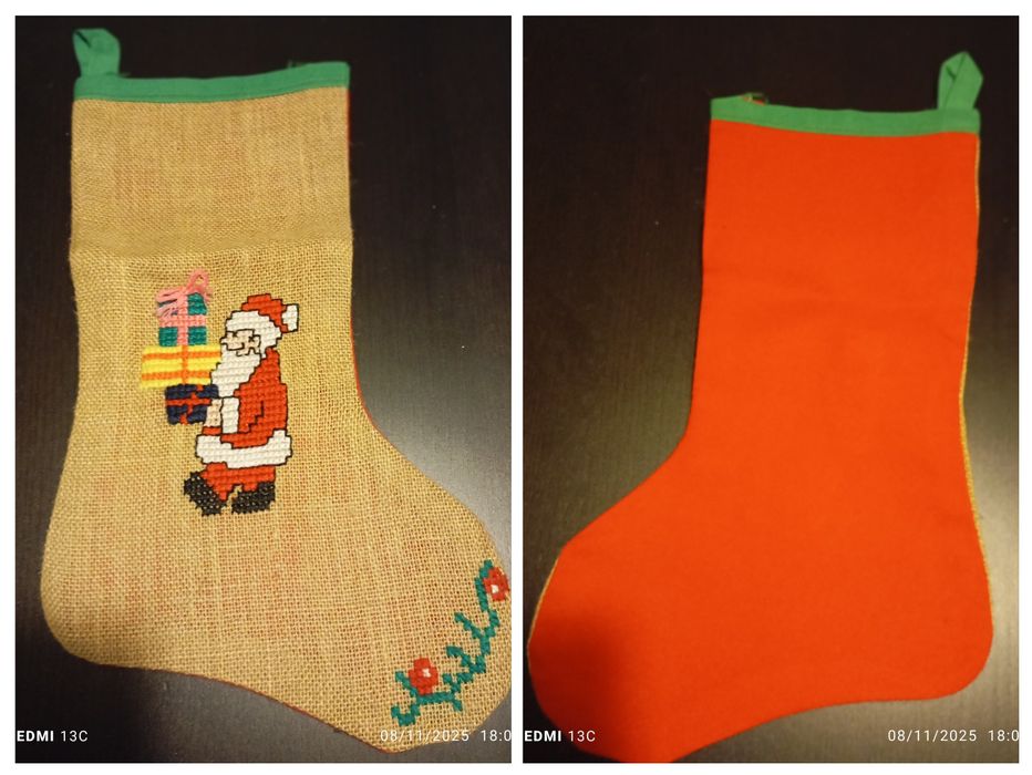 Botas de natal artesanais