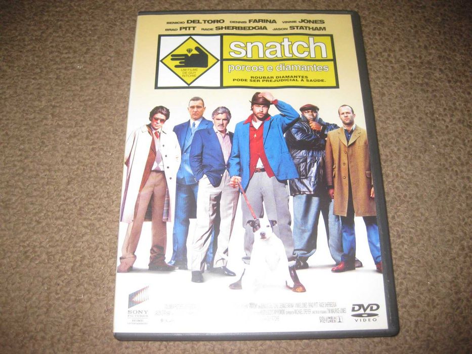 DVD "Snatch - Porcos e Diamantes" com Brad Pitt