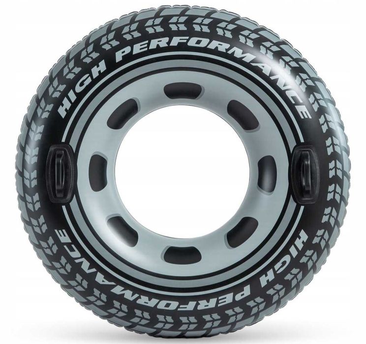 Koło dmuchane do pływania opona o średnicy 114 cm z uchwytami INTEX