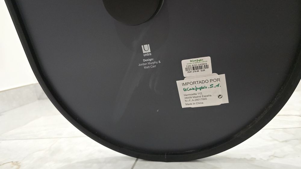 Espelho Hub Floor Madeira Umbra