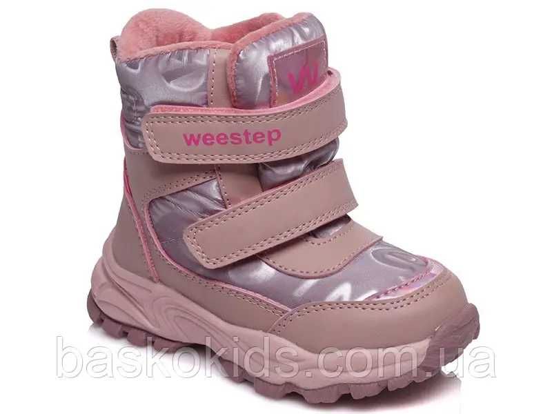Зимові чоботи для дівчинки Weestep  Рожевий р  23  24