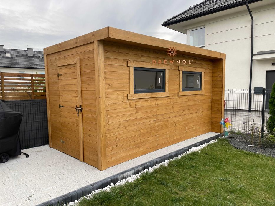 domek narzedziowy / nowoczesny / plaski dach / domek / domki /schowek