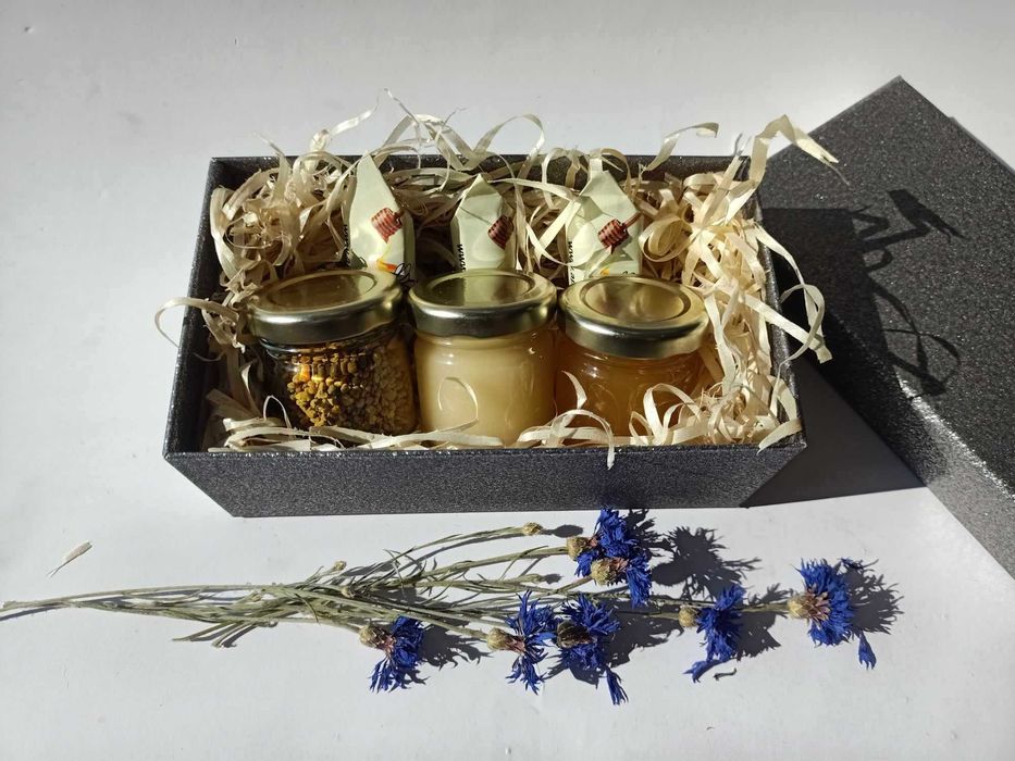 box miodowy prezent miód imieniny podziękowania