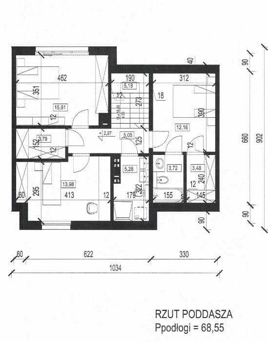 Dom szeregowy stan deweloperski - Ostatni szereg!