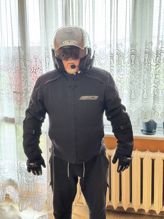 Zestaw Motocyklowy XL: Kask HJC F31 XL + Kurtka Held Renegede 3XL + Rekawice Held B CBackflip rozm. 10, Held, HJC F31, stan bardzo dobry