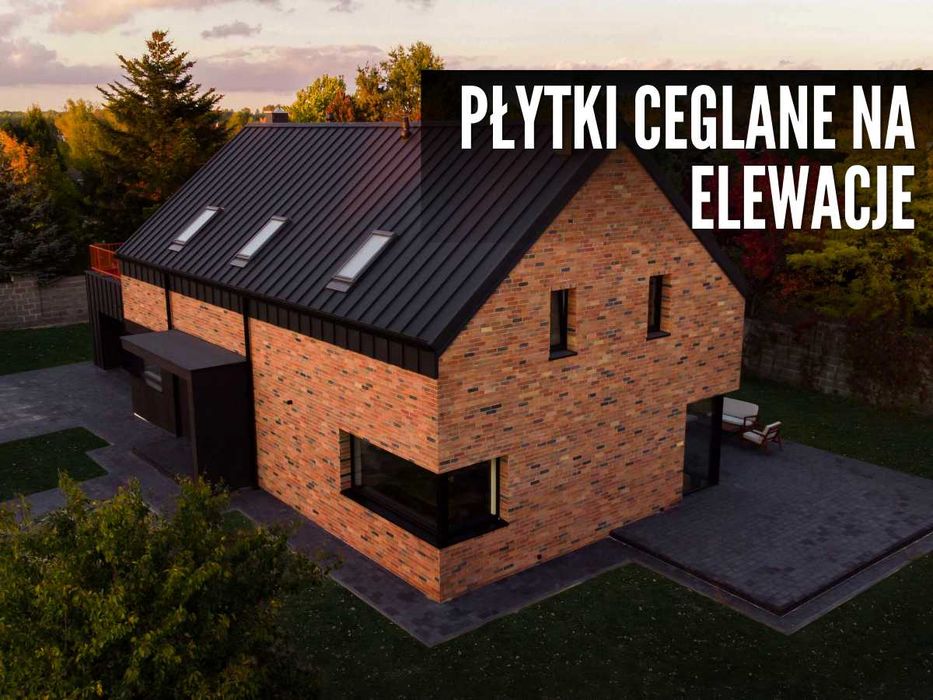 Cegła na Ścianę Elewacje Płytki Ceglane Dekoracyjne Ozdobne Lico Cegły