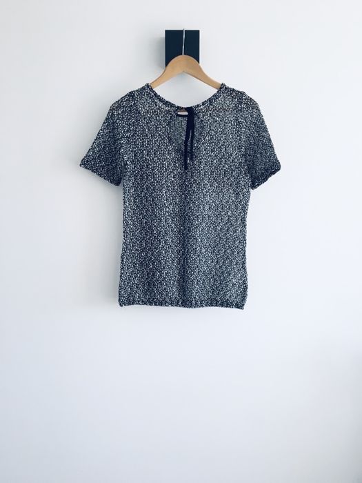 Sweter grafit melanż Quiosque basic szary