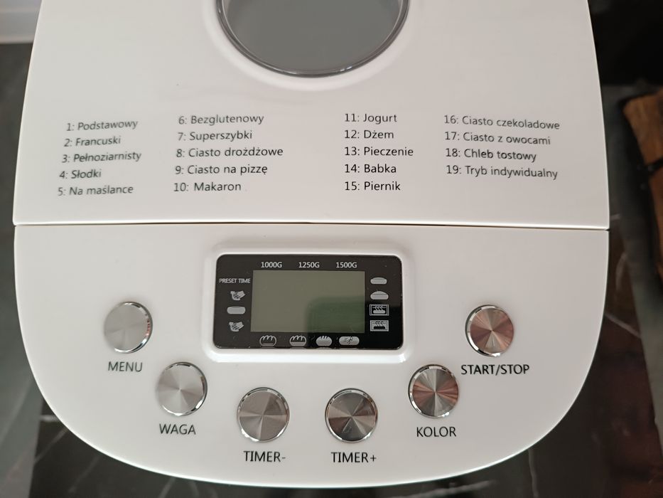 Wypiekacz do chleba i ciast