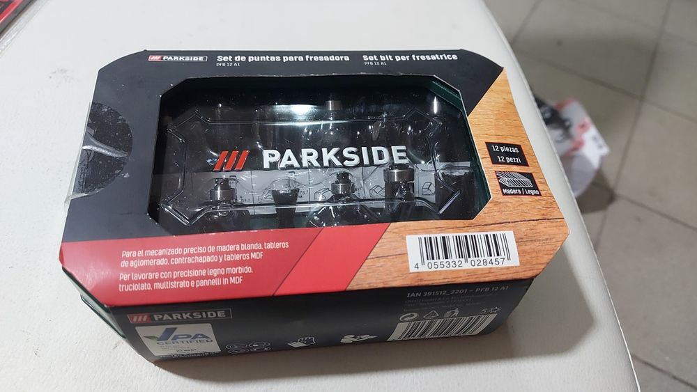 Набор фрез по дереву Parkside PFB 12 A1