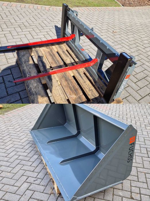 Zestaw łyżka do tura szufla widły do palet euroramka DARMOWA DOSTAWA