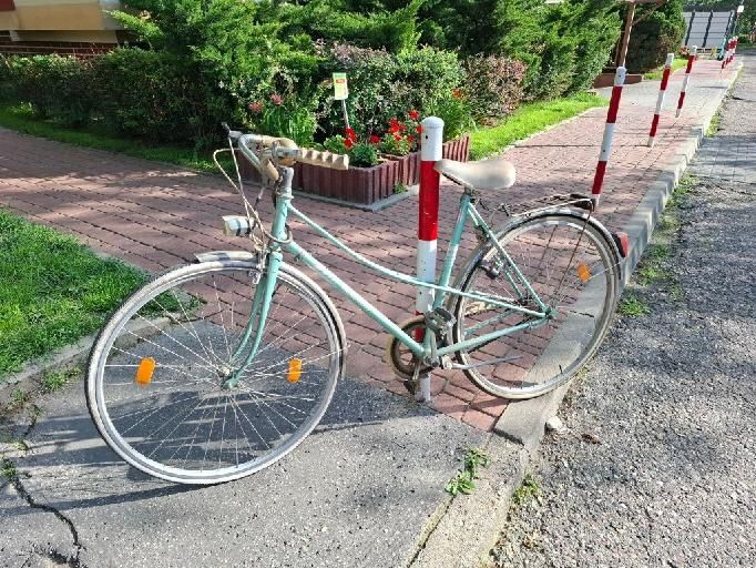 Retro rower Herkules jasno-zielony dwururka