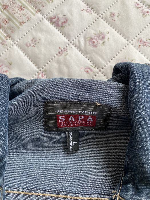 Jeansowa luźna kurtka M 38 L 40 sapa vintage 00s