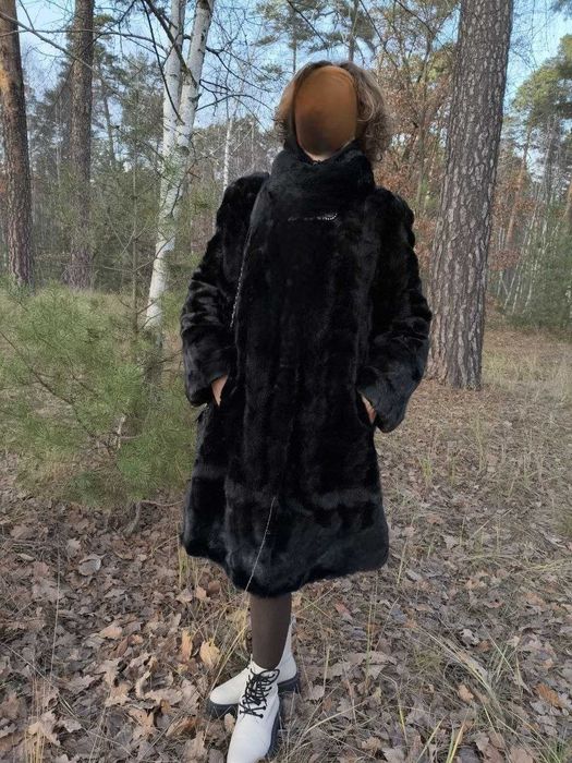 Норкова шуба, полушубок,  натуральне хутро