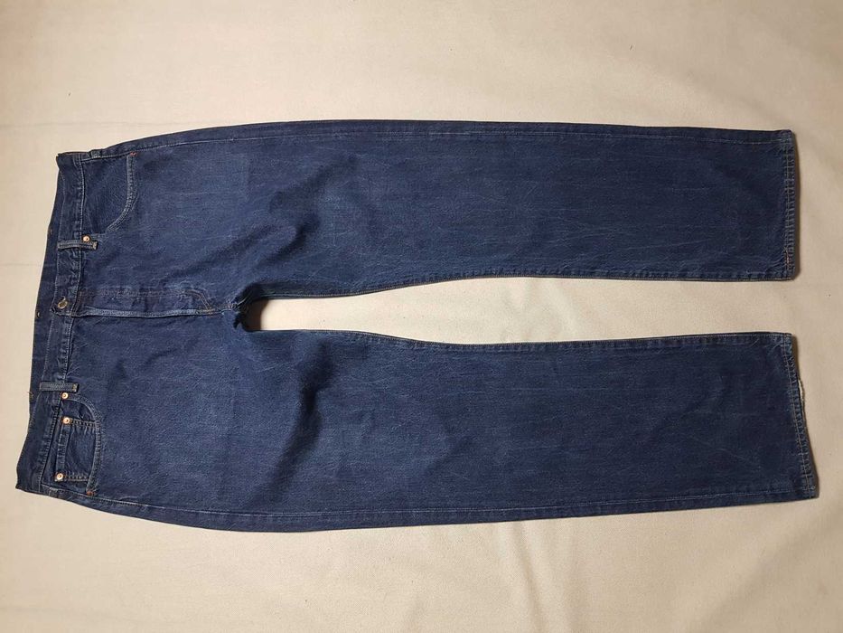 LEVI'S - 501 roz. W42L34 (42X32) pas 110 cm  (przetarte doły) ^