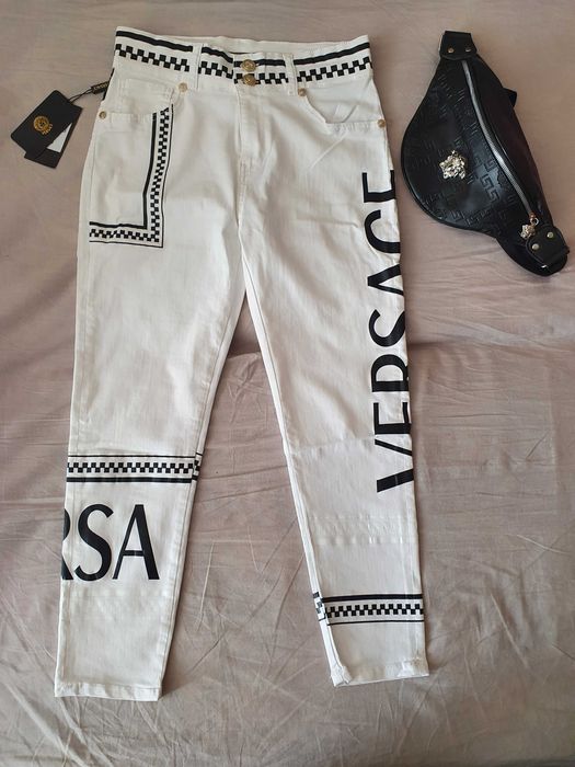 NOWE spodnie jeansowe Versace jeansy damskie 30 meduza grecka sztos