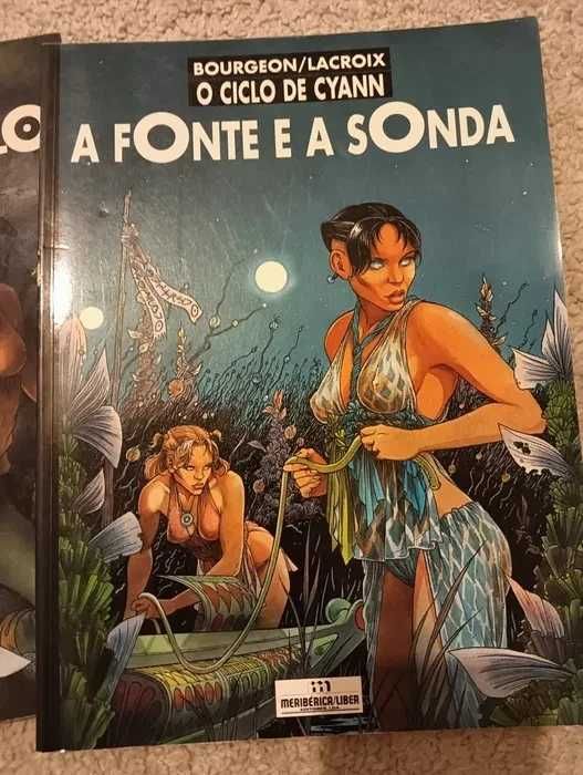 2 livros coleção Ciclo de Cyann, de F. Bourgeon e Lacroix*