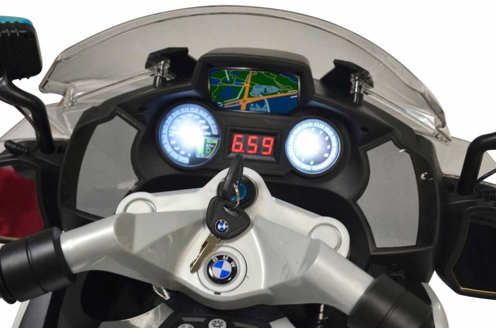 Motor Policyjny BMW Syreny Światła Motorek na Akumulator  212.Sr