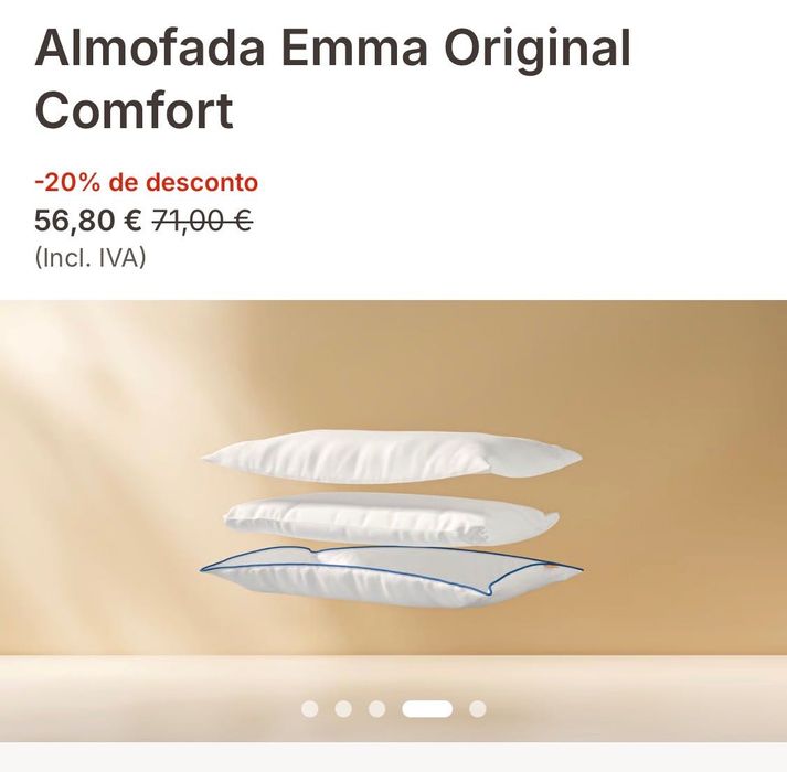Almofada Emma - Nova (na caixa original)