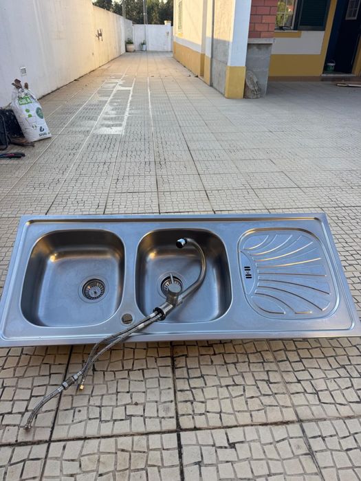 Lava Loiça 2 cubas + torneira