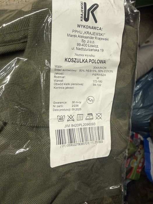 Koszulka polo nowa M wojskowa wzór 304A/MON