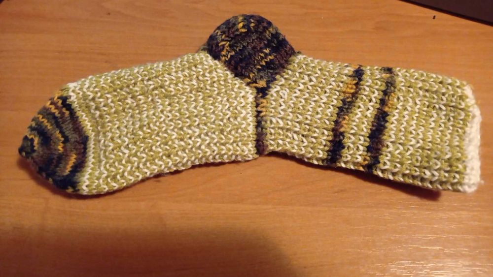 Носки вязаные ручной роботы. очень теплые