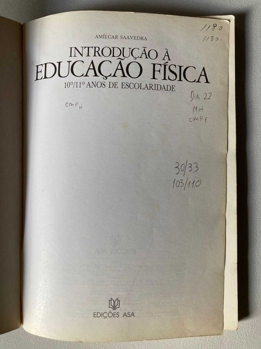 Introdução à Educação Física, de Amílcar Saavedra