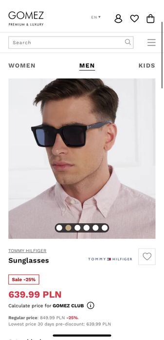 Okulary męskie Tommy Hilfinger