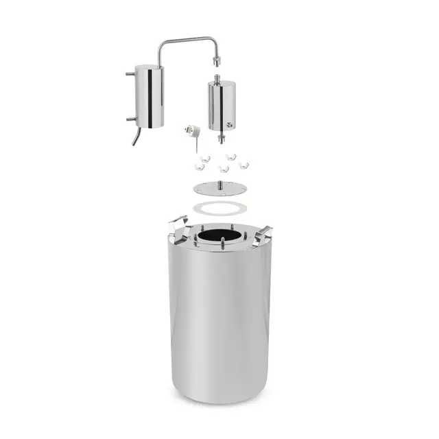 Дистиллятор"Самограй" из пищевой нержавеющей стали с сухопарником 12л.