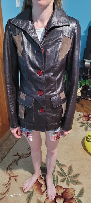Шкіряна куртка xs