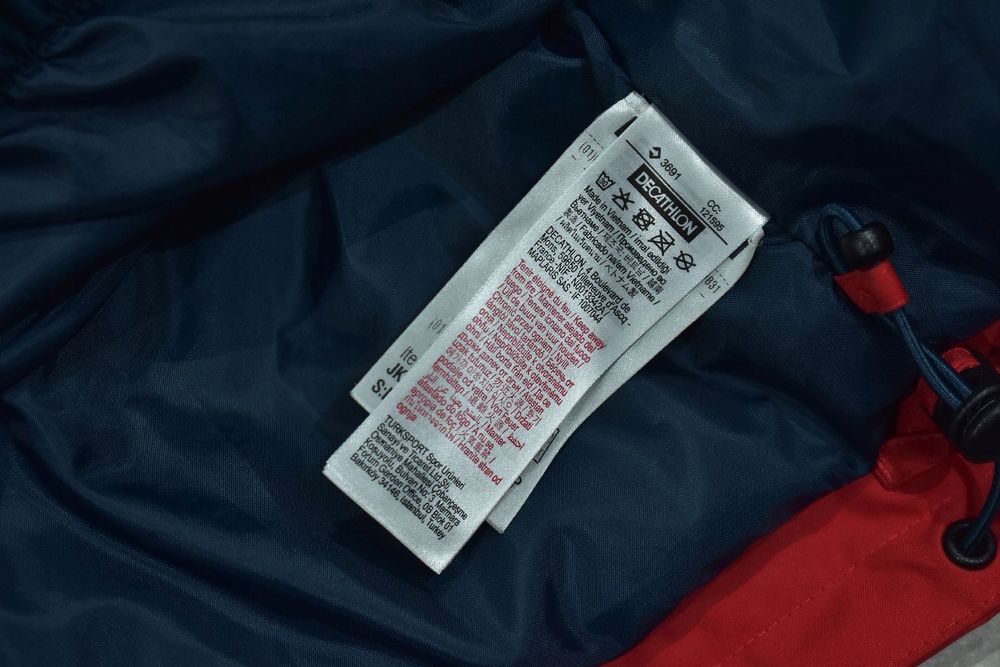 Wed'ze Męska Czerwona Kurtka Narciarska Slide 200 L