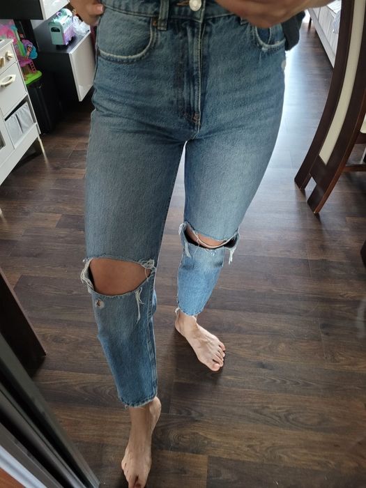 Spodnie boyfriend Zara 36