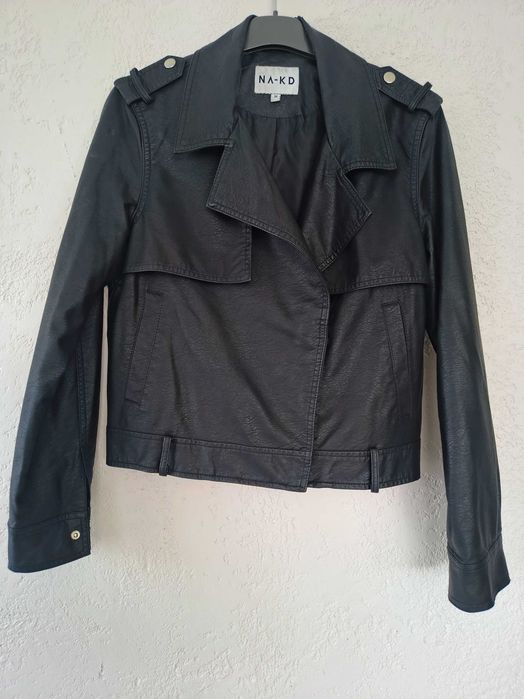 Ramoneska damska, czarna, krótka, elegancka, S
