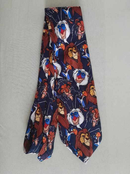 Вінтажна краватка, галстук Disney. Принт з фільму Король Лев