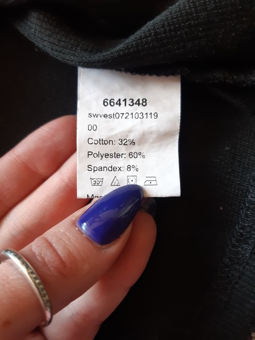 Czarna krótka bluzka crop top XL 42