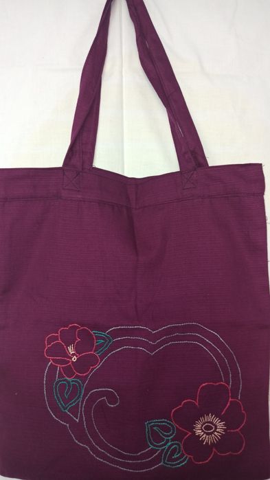 Ręcznie robiona torba na ramię typu shopper