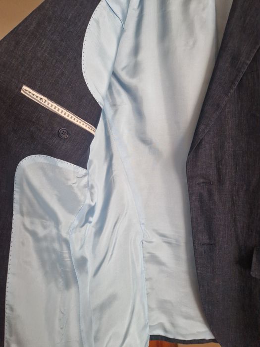 Blazer Gant azul homem, 100% linho, n.º 48